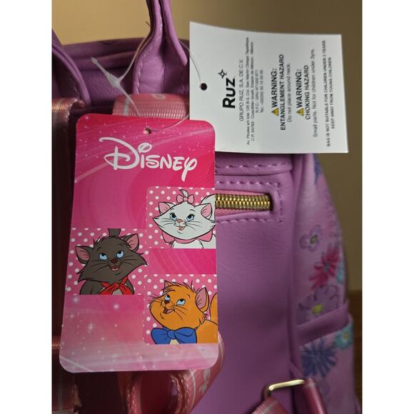 Disney The Aristocats Ruz 11″ Faux Leather Mini Backpack - Picture 9 of 15